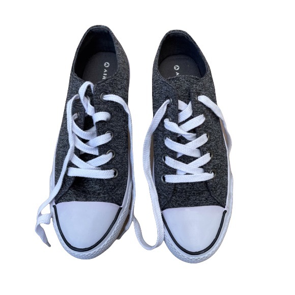 Airwalk Mens Size 8.5 Canvas Skateboard Shoes Gray - Picture 3 of 12